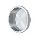 Deltana [FP221RU26] Solid Brass Pocket Door Flush Pull - Round - Polished Chrome - 2 1/2" Dia.