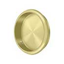 Deltana [FP221RU3] Solid Brass Pocket Door Flush Pull - Round - Polished Brass - 2 1/2" Dia.