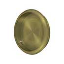 Deltana [FP221RU5] Solid Brass Pocket Door Flush Pull - Round - Antique Brass - 2 1/2" Dia.