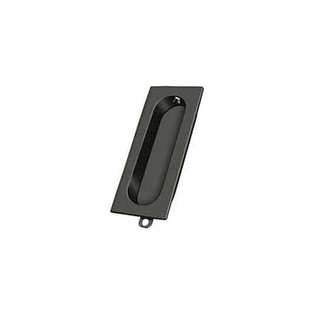 Deltana [FP222U10B] Solid Brass Pocket Door Flush Pull - Rectangle - Oil Rubbed Bronze - 3 1/8&quot; L