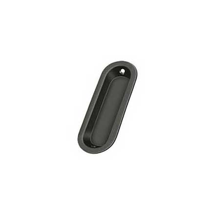 Deltana [FP223U10B] Solid Brass Pocket Door Flush Pull - Oblong - Oil Rubbed Bronze - 3 9/16&quot; L