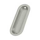 Deltana [FP223U15] Solid Brass Pocket Door Flush Pull - Oblong - Brushed Nickel - 3 9/16&quot; L