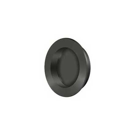 Deltana [FP238U10B] Solid Brass Pocket Door Flush Pull - Round - Oil Rubbed Bronze - 2 3/8&quot; Dia.