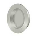 Deltana [FP238U15] Solid Brass Pocket Door Flush Pull - Round - Brushed Nickel - 2 3/8&quot; Dia.