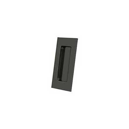 Deltana [FP40U10B] Solid Brass Pocket Door Flush Pull - Rectangular - Oil Rubbed Bronze - 4&quot; L