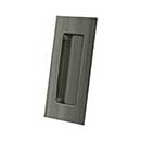 Deltana [FP40U15A] Solid Brass Pocket Door Flush Pull - Rectangular - Antique Nickel - 4&quot; L