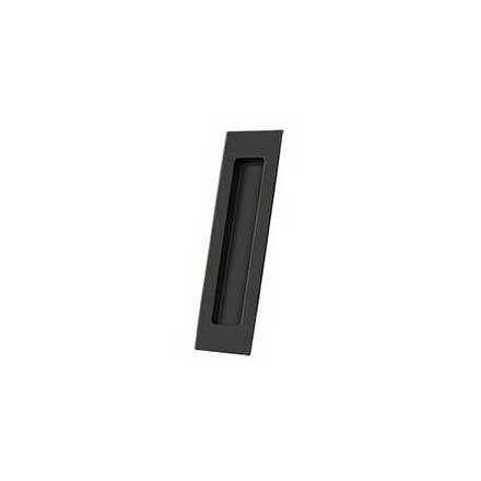 Deltana [FP7178U10B] Solid Brass Pocket Door Flush Pull - Rectangular - Oil Rubbed Bronze - 7" L