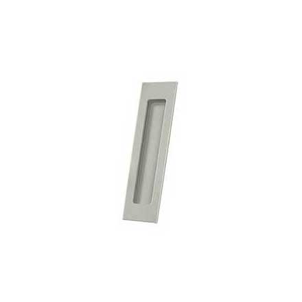 Deltana [FP7178U15] Solid Brass Pocket Door Flush Pull - Rectangular - Brushed Nickel - 7&quot; L