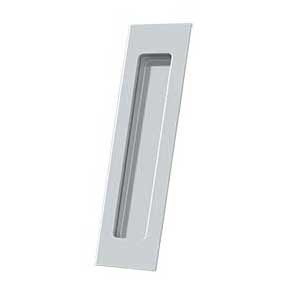Deltana [FP7178U26] Solid Brass Pocket Door Flush Pull - Rectangular - Polished Chrome - 7" L