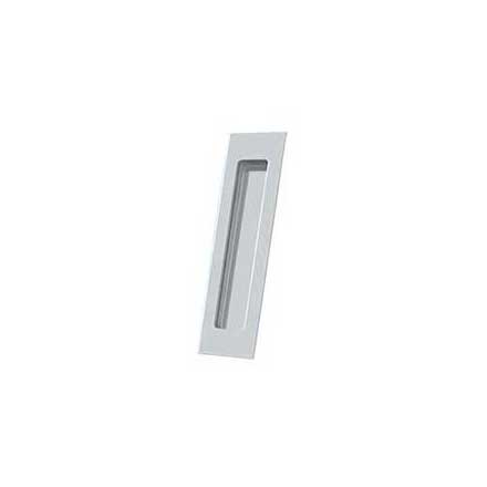 Deltana [FP7178U26] Solid Brass Pocket Door Flush Pull - Rectangular - Polished Chrome - 7&quot; L