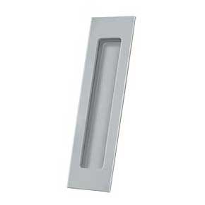 Deltana [FP7178U26D] Solid Brass Pocket Door Flush Pull - Rectangular - Brushed Chrome - 7" L