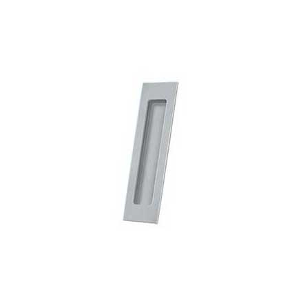 Deltana [FP7178U26D] Solid Brass Pocket Door Flush Pull - Rectangular - Brushed Chrome - 7&quot; L