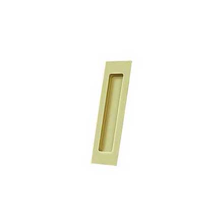 Deltana [FP7178U3] Solid Brass Pocket Door Flush Pull - Rectangular - Polished Brass - 7&quot; L