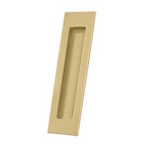 Deltana [FP7178U4] Solid Brass Pocket Door Flush Pull - Rectangular - Brushed Brass - 7" L