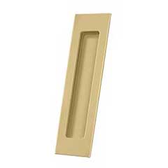 Deltana [FP7178U4] Solid Brass Pocket Door Flush Pull - Rectangular - Brushed Brass - 7&quot; L