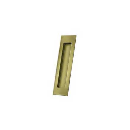 Deltana [FP7178U5] Solid Brass Pocket Door Flush Pull - Rectangular - Antique Brass - 7&quot; L