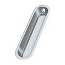 Deltana [FP828U26] Solid Brass Pocket Door Flush Pull - Large Oblong - Polished Chrome - 4" L