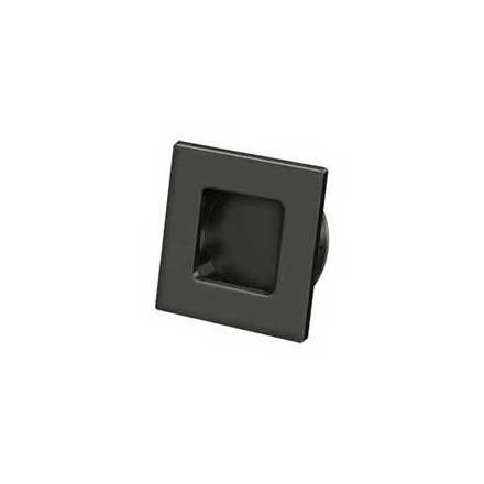 Deltana [FPS234U10B] Solid Brass Pocket Door Flush Pull - Square - Oil Rubbed Bronze - 2 3/4&quot; Sq.