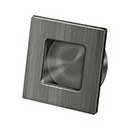 Deltana [FPS234U15A] Solid Brass Pocket Door Flush Pull - Square - Antique Nickel - 2 3/4" Sq.