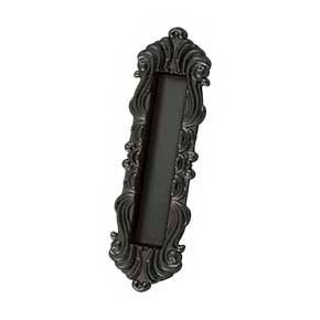 Deltana [FPV7178U10B] Solid Brass Pocket Door Flush Pull - Victorian - Oil Rubbed Bronze - 7" L