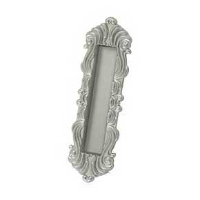 Deltana [FPV7178U15] Solid Brass Pocket Door Flush Pull - Victorian - Brushed Nickel - 7" L