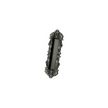 Deltana [FPV7178U15A] Solid Brass Pocket Door Flush Pull - Victorian - Antique Nickel - 7" L