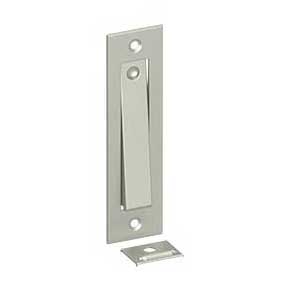 Deltana [PDB50U15] Solid Brass Pocket Door Jamb Bolt - Brushed Nickel - 4 5/8" L