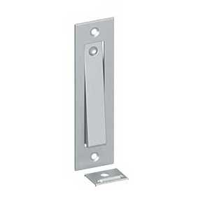 Deltana [PDB50U26D] Solid Brass Pocket Door Jamb Bolt - Brushed Chrome - 4 5/8" L