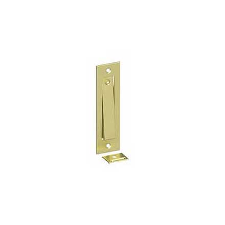 Deltana [PDB50U3] Solid Brass Pocket Door Jamb Bolt - Polished Brass - 4 5/8" L
