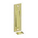 Deltana [PDB50U3] Solid Brass Pocket Door Jamb Bolt - Polished Brass - 4 5/8" L
