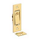 Deltana [PDB42CR003] Solid Brass Pocket Door Jamb Bolt - Polished Brass (PVD) - 3&quot; L