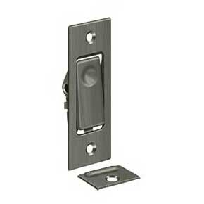 Deltana [PDB42U15A] Solid Brass Pocket Door Jamb Bolt - Antique Nickel - 3" L