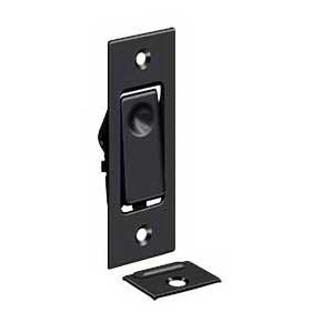 Deltana [PDB42U19] Solid Brass Pocket Door Jamb Bolt - Paint Black - 3" L