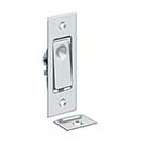 Deltana [PDB42U26] Solid Brass Pocket Door Jamb Bolt - Polished Chrome - 3&quot; L