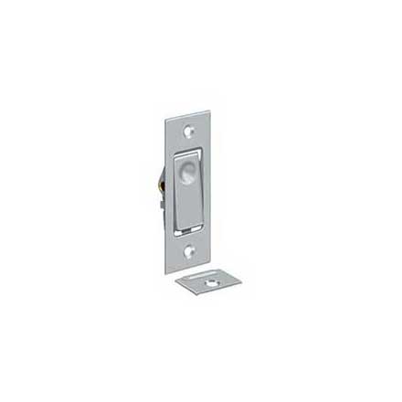 Deltana [PDB42U26D] Solid Brass Pocket Door Jamb Bolt - Brushed Chrome - 3&quot; L