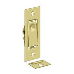 Deltana [PDB42U3] Solid Brass Pocket Door Jamb Bolt - Polished Brass - 3&quot; L