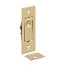 Deltana [PDB42U4] Solid Brass Pocket Door Jamb Bolt - Brushed Brass - 3" L