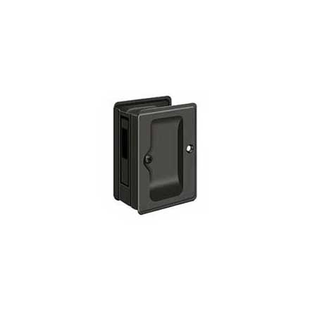 Deltana [SDAR325U10B] Solid Brass Pocket Door Privacy Lock Receiver - Adjustable - Oil Rubbed Bronze - 3 1/4" L