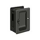 Deltana [SDAR325U10B] Solid Brass Pocket Door Privacy Lock Receiver - Adjustable - Oil Rubbed Bronze - 3 1/4" L