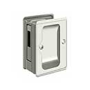 Deltana [SDAR325U14] Solid Brass Pocket Door Privacy Lock Receiver - Adjustable - Polished Nickel - 3 1/4" L