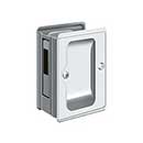 Deltana [SDAR325U26] Solid Brass Pocket Door Privacy Lock Receiver - Adjustable - Polished Chrome - 3 1/4" L
