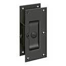 Deltana [SDL60U10B] Solid Brass Pocket Door Privacy Lock - Oil Rubbed Bronze - 6" L