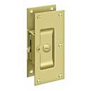 Deltana [SDL60U3] Solid Brass Pocket Door Privacy Lock - Polished Brass - 6" L