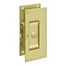 Deltana [SDL60U3] Solid Brass Pocket Door Privacy Lock - Polished Brass - 6&quot; L