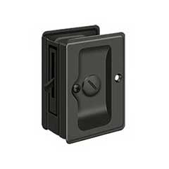 Deltana [SDLA325U10B] Solid Brass Pocket Door Privacy Lock - Adjustable - Oil Rubbed Bronze - 3 1/4&quot; L