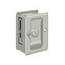Deltana [SDLA325U15] Solid Brass Pocket Door Privacy Lock - Adjustable - Brushed Nickel - 3 1/4" L