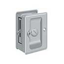Deltana [SDLA325U26D] Solid Brass Pocket Door Privacy Lock - Adjustable - Brushed Chrome - 3 1/4" L