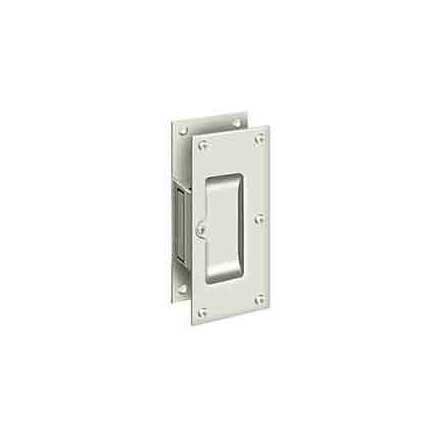Deltana [SDP60U14] Solid Brass Pocket Door Passage Set - Polished Nickel - 6&quot; L