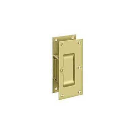 Deltana [SDP60U3] Solid Brass Pocket Door Passage Set - Polished Brass - 6" L