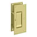 Deltana [SDP60U3] Solid Brass Pocket Door Passage Set - Polished Brass - 6" L